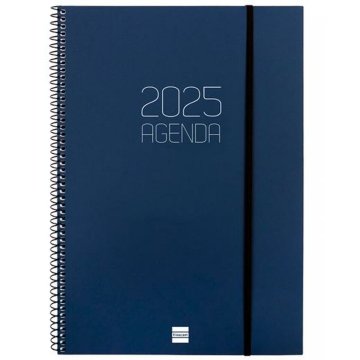 Agenda Finocam OPAQUE Modrá A4 21 x 29,7 cm 2025