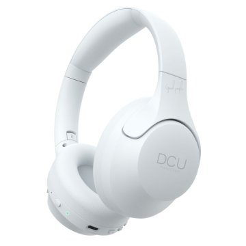 Slúchadlá s Bluetooth DCU TRUE IMMERSIVE ANC Biela