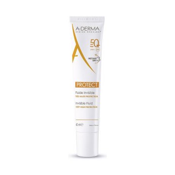 Krém na opaľovanie na tvár A-Derma Protect Fluide Invisible Spf 50 40 ml