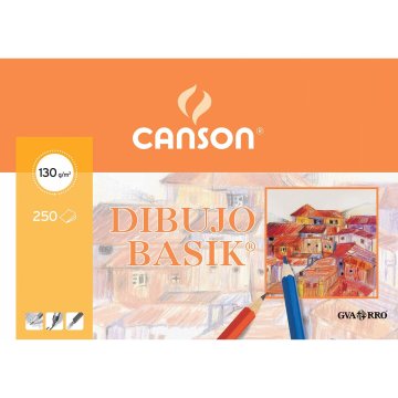 Papier na kreslenie Canson Basik 250 Listy Biela 250 Kusy