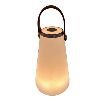 Stolná lampa DKD Home Decor Biela Gaštanová 13,5 x 13,5 x 23 cm