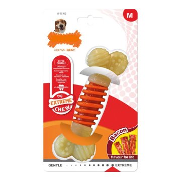 Hračka na žuvanie psa Nylabone Extreme Chew Pro Action Bacon Veľkosť M Nylón