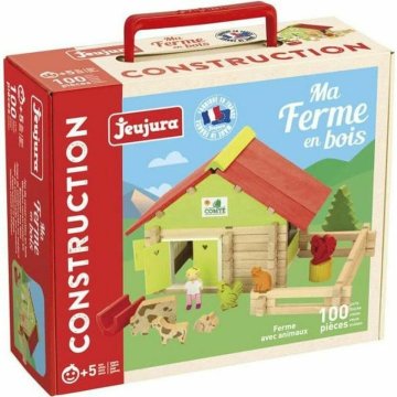 Pohyblivé figúrky Jeujura Farm With Animals 100 Kusy Playset