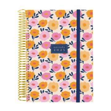 Agenda Finocam DESIGN COLLECTION A5 15,5 x 21,2 cm 2025 Kvetinový