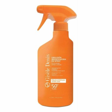 Telové mlieko na opaľovanie v spreji Gisèle Denis Atopická pleť Spf 50+ (300 ml)