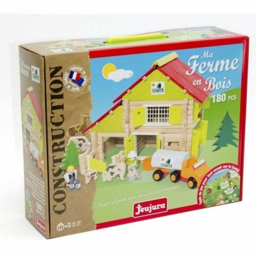 Playset Jeujura My Wooden Farm 180 Kusy