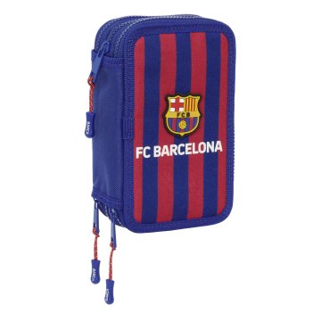 Trojitý peračník F.C. Barcelona 24/25 Hnedočervená Námornícka modrá 12,5 x 19,5 x 5,5 cm 36 Kusy