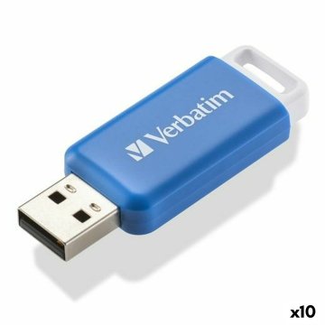 USB flash disk Verbatim V DataBar Modrá Čierna 64 GB