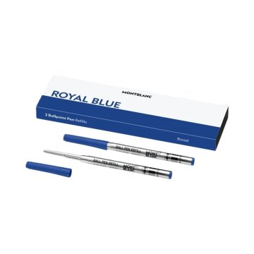 Náplň do pera Montblanc ROYAL BLUE - REFILLS BALL PEN - BROAD - 2 PCS Modrá 2 kusov