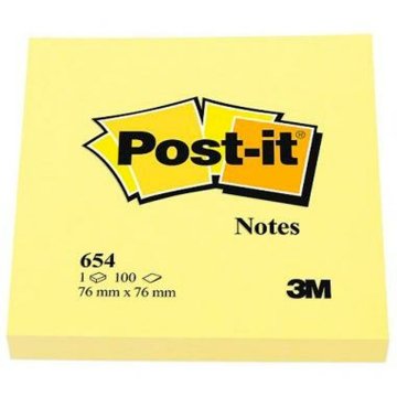 Samolepiace bločky Post-it CANARY YELLOW Žltá 7,6 x 7,6 cm 36 Kusov 36 Kusy 76 x 76 mm