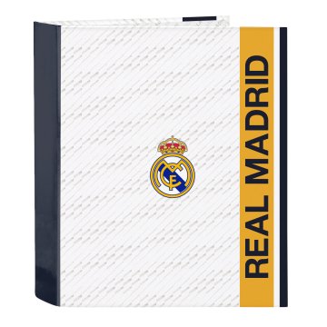 Krúžkové zakladače Real Madrid C.F. Biela A4 27 x 33 x 6 cm