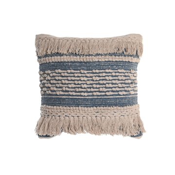 Vankúšik DKD Home Decor Modrá 45 x 10 x 45 cm Biela Boho