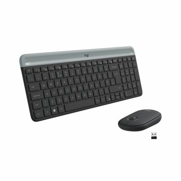 Klávesnica a myš Logitech 920-009198 Čierna Sivá Španielska Qwerty