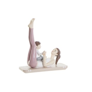 Dekoratívne postava DKD Home Decor Ružová Yoga Scandi 15,5 x 6,5 x 17 cm