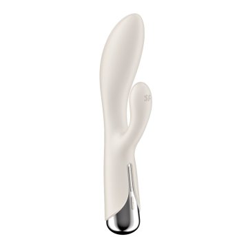 Vibrátor pre dvojicu Dual Stimulation Satisfyer Spinning Rabbit 1 Biela