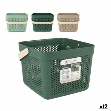 Multifunkčný košík Confortime Plastické 12 L 27 x 27 x 21 cm (12 kusov)