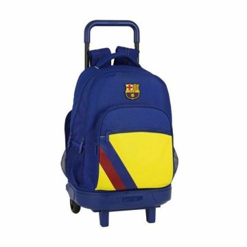 Školská taška na kolieskach Compact F.C. Barcelona 612025918 Modrá (33 x 45 x 22 cm)