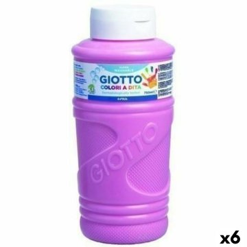 Maľovanie prstami Giotto Ružová 750 ml (6 kusov)