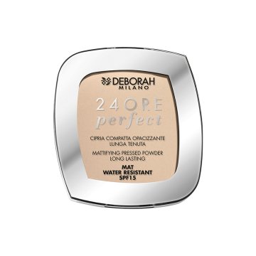 Kompaktný prášok Deborah 24ore Perfect Nº 01 Light Beige Spf 15