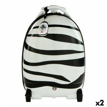 Ruksak na kolieskach Rastar Detské Diaľkové riadenie Zebra 2,4 GHz 34 x 48 x 27,5 cm (2 kusov)