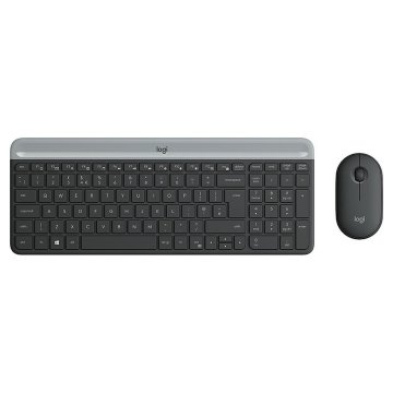 Klávesnica a myš Logitech 920-009190 Čierna Sivá Francúzština AZERTY