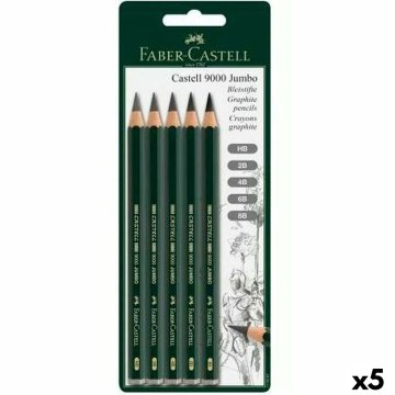 Sada ceruziek Faber-Castell Šesťuholníkový 2B 4B 6B 8B (5 kusov)