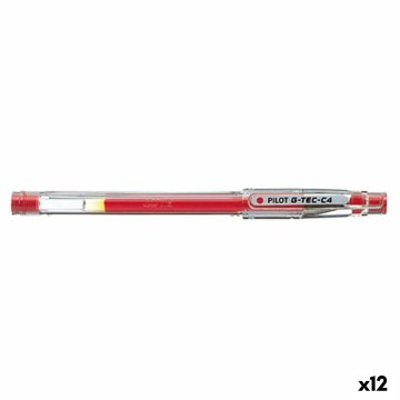 Gélové pero Pilot G-TEC C4 Červená 0,2 mm (12 kusov)