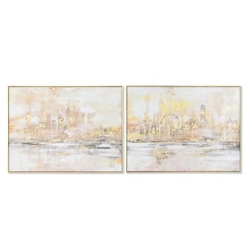 Maľba DKD Home Decor 80 x 3,5 x 60 cm New York Loft (2 kusov)