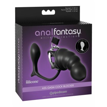 Gumených krúžkov na penis Pipedream Anal Fantasy Elite Čierna