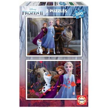 Sada 2 puzzle Frozen Believe 40 x 28 cm 100 Kusy