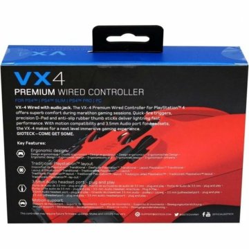 Herná konzola GIOTECK VX4PS4-43-MU Červená Bluetooth PC