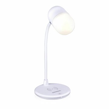 LED lampa s reproduktorom a bezdrôtovou nabíjačkou Grundig Biela 10 W 50 lm Ø 12 x 26 cm Plastické 3