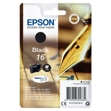 Originálne atramentové náplne Epson C13T16214012 Čierna