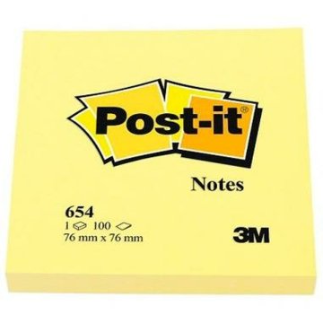 Samolepiace bločky Post-it CANARY YELLOW Žltá 7,6 x 7,6 cm 24 Kusy 76 x 76 mm