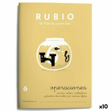 Zošit na matematiku Rubio Nº 6 A5 Španielčina 20 Listy (10 kusov)