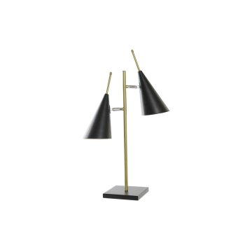 Stolná lampa DKD Home Decor Čierna Zlatá Kov 25 W 220 V 38 x 16 x 64 cm