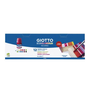 Temperové farby Giotto Decor Viacfarebná 12 Kusy 25 ml (12 kusov)