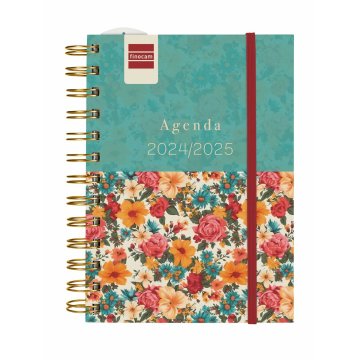 Agenda Finocam Garden Viacfarebná 1/8 12 x 16,4 cm 2024-2025