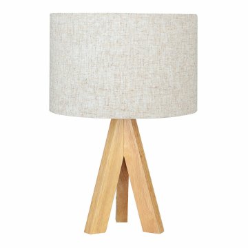 Stolná lampa EDM 32160 Drevo Látka 18 x 18 x 30 cm E27