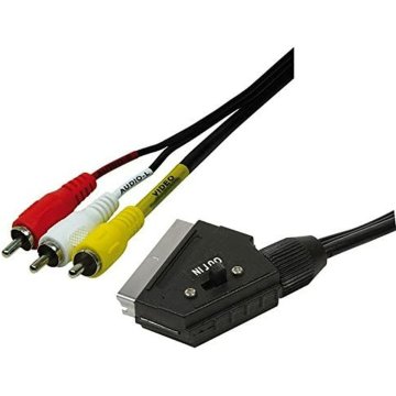 Kábel 3x RCA na SCART EDM RCA x 3 Eurokonektor