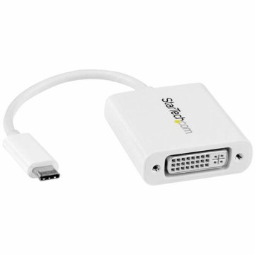 Adaptér USB C na DVI Startech CDP2DVIW Biela