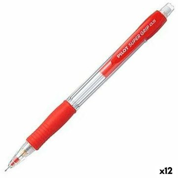 Pentelka Pilot Super Grip Červená 0,5 mm (12 kusov)