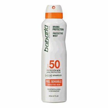 Ochranný opaľovací sprej Babaria Spf 50 (200 ml) Jemná pokožka 50 (200 ml)