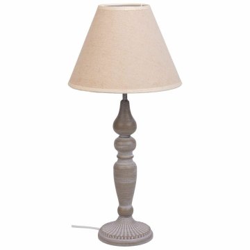 Stolná lampa Alexandra House Living Biela Sivá Kov Látka 220-240 V 23 x 46 x 23 cm