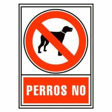 Etiketa Archivo 2000 "PERROS NO" PVC 210 x 297 mm