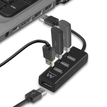 USB rozbočovač Ewent EW1123 Čierna