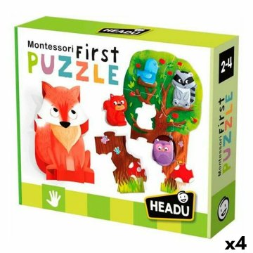 Puzzle HEADU Montessori Les (4 kusov)