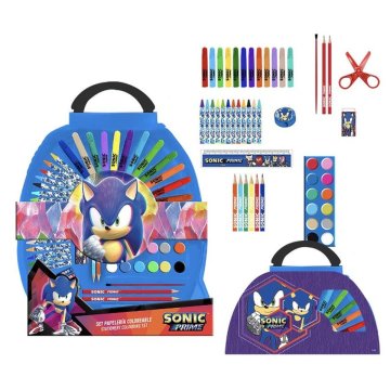 Papierenský Set Sonic Aktovka Tmavo modrá