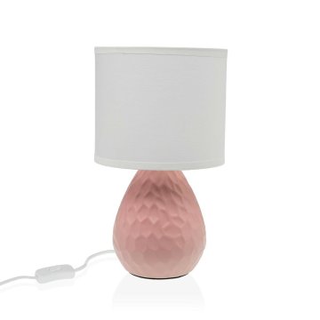 Stolná lampa Versa Ružová Biela Keramický 40 W 15,5 x 27,5 cm