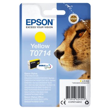 Originálne atramentové náplne Epson C13T07144022 Žltá